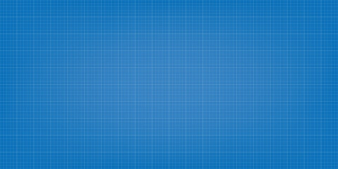 Blueprint digital paper background. Grid vector background