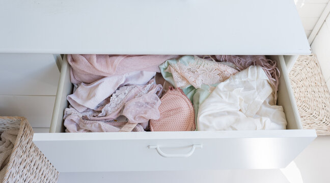 Woman's Bra and underwear drawer Stock Photo by ©grinvalds 144950007