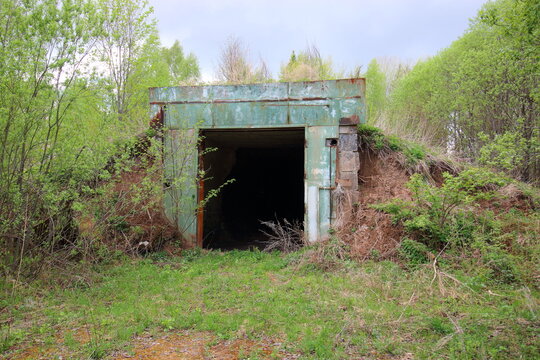 abandoned military ruins in the forest