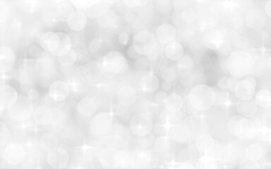 Fototapeta na wymiar White and silver blur abstract background with bokeh lights for background and wallpaper Christmas.