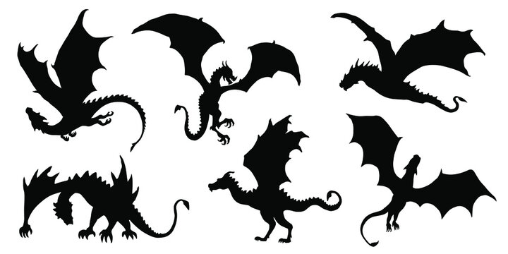 dragon silhouettes 2