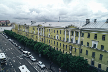 Aerial Townscape of Saint Petersburg City. Kalininsky District