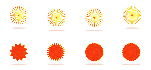 Set of icons bright colorful of stars sticker promoton, speech bubble, hot Label promotion ,badges promo,tag, abstract background wallpaper textures vector illustration pattern seamless graphic design