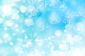 幻想的なキラキラしたブルーの背景テクスチャ