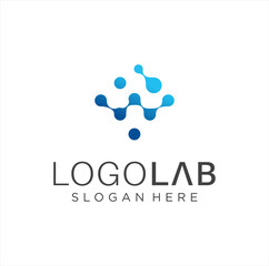 Letter W Molecule Logo Vector Stock. Alphabet W Logo Molecular connection. science innovation logotype. Initial W Logo Neurons networking medical icon. Scientific laboratory, nano technology