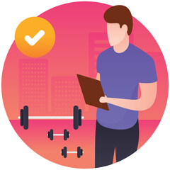 
Physical fitness illustration 
