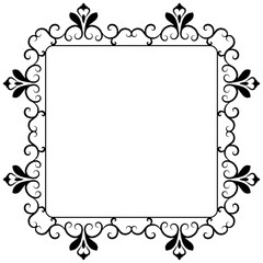 
Embroidered monogram line icon design  
