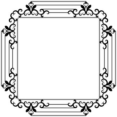 
Embroidered monogram line icon design  
