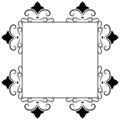 
Line icon design of square frame 

