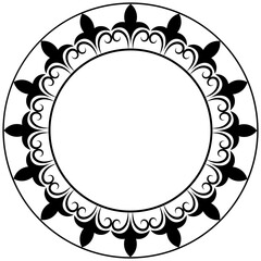 
Line icon design of antique frame 
