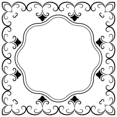 
Line icon design of square frame 
