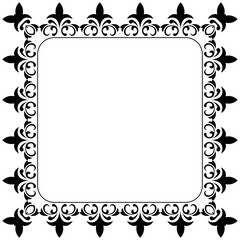 
Line icon design of square frame 
