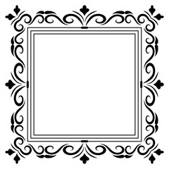 
Line icon design of square frame 

