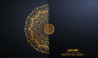 Luxury mandala background with golden arabesque pattern Arabic Islamic east style. decorative mandala for print, poster, cover, brochure, flyer, banner.