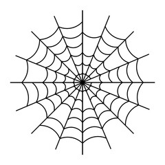 Obraz premium Simple illustration of spider web for Happy Halloween Day
