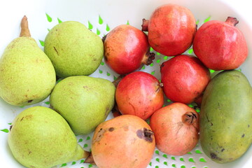 A fresh fruit basket