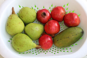 A fresh fruit basket