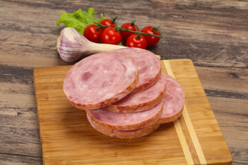 Natural ham made from pork