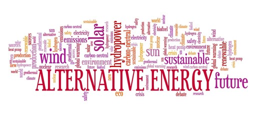 Alternative energy text cloud