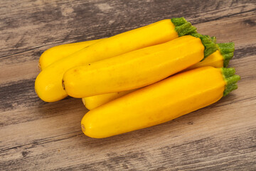 Ripe tasty Yellow young zucchini
