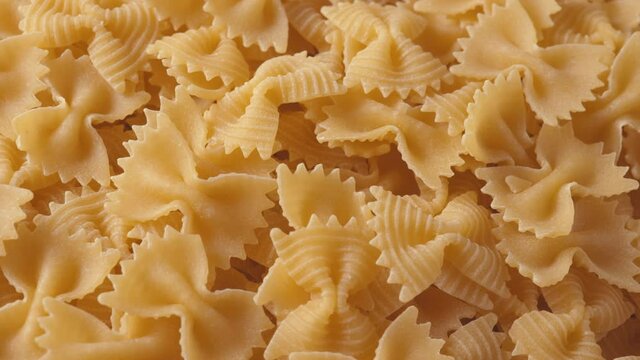 video with handmade italian farfalle pasta
