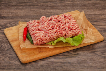 Raw Minced pork meat for cooking