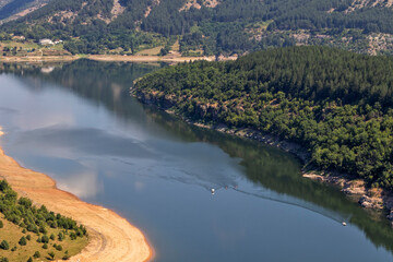 Fototapeta premium Arda River meander and Kardzhali Reservoir, Bulgaria