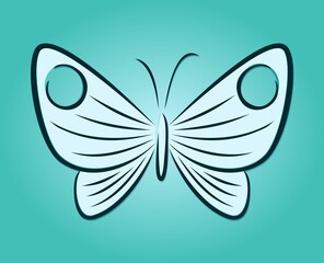 A symbol of the stylized green butterfly.
