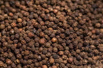 Blurry background of Black Pepper.