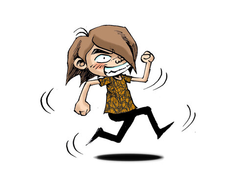 
Run away  Run and play Jogging catoon run