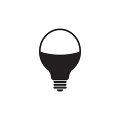 Led lamp icon design template vector isolated illustration