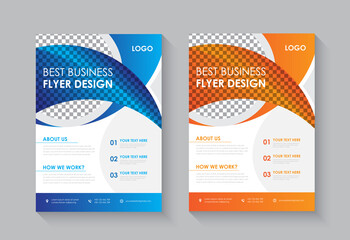 Creative new corporate business flyer design in template