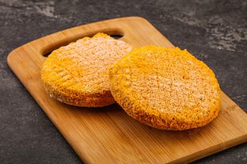 Raw chicken cutlet for roast