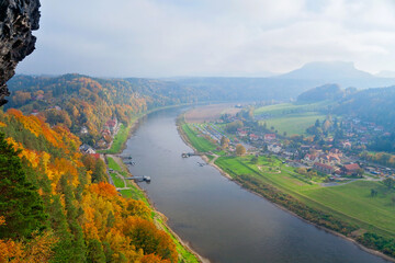 Herbst in der Sächsischen Schweiz, Deutschland