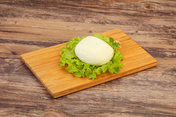 Italian Mozzarella cheese over board