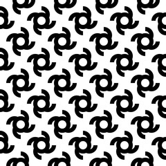 Figures seamless pattern. Folk wallpaper. Ethnic ornament. Tribal motif. Simple forms background. Geometrical shapes backdrop. Digital paper, textile print, abstract illustration. Vector artwork.