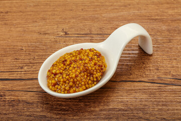 Dijon mustard sauce with seeds
