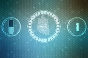 Abstract Medical and health care background, Medical Science concept