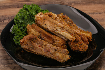 Stewed pork ribs with spices