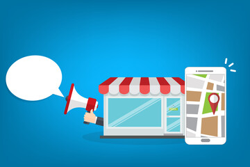 Local SEO. Local search marketing ecommerce	