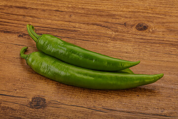 Ripe tasty spicy green pepper