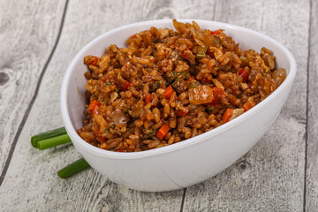 Asian style Fried rice with vegetables