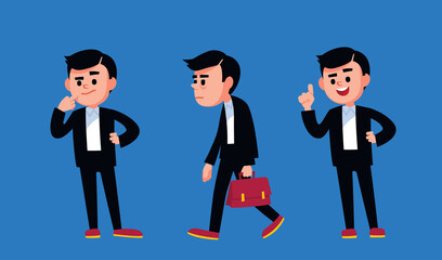 Thinking thoughtful uncertain puzzled businessman. Tired, exhausted, overtired manager.