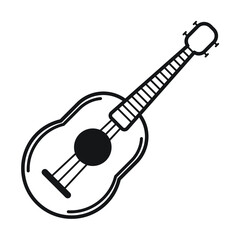 acoustic guitar vector illustration