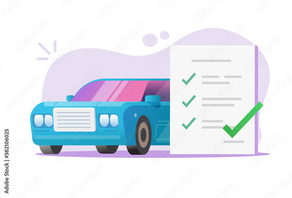 Aufkleber car vehicle maintenance inspection checklist review report vector 3d, auto diagnostic checkup list f