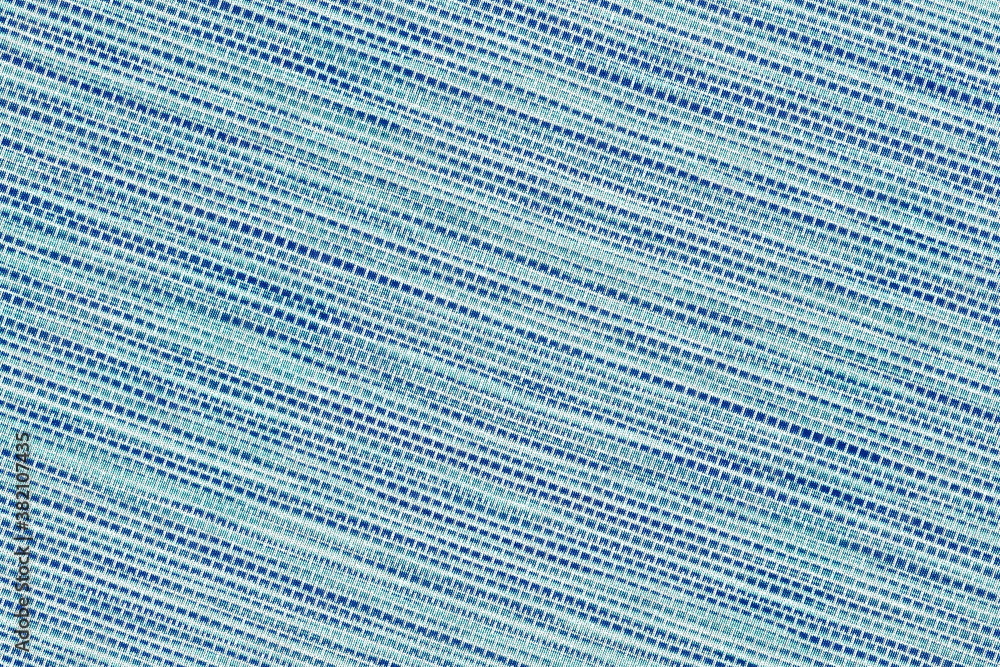Poster the texture of a blue fabric with a stripe pattern with different shades. beautiful fabrics in blue 