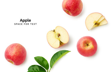 Fresh apples isolated