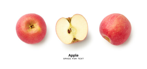 Fresh apples isolated