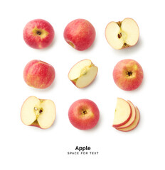 Fresh apples isolated