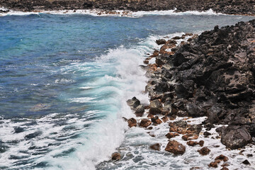 Rapa Nui. The view on Pacific ocean on Easter Island, Chile